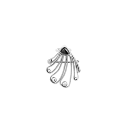 Broche Concha Filigrana Azabache - Imagen 1