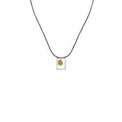 Colgante Concha Cuadrado Plata - Imagen 1