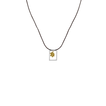 Colgante Concha Cuadrado Plata - Imagen 1