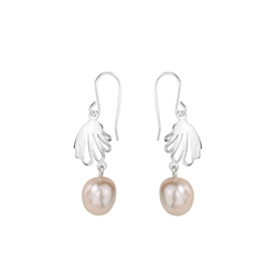 Pendientes Concha Calada Perla - Imagen 2