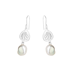 Pendientes Concha Chapa Perla - Imagen 1