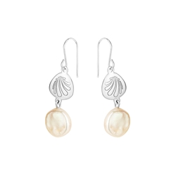 Pendientes Concha Chapa Perla - Imagen 2