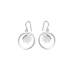 Pendientes Concha Círculo - Imagen 1