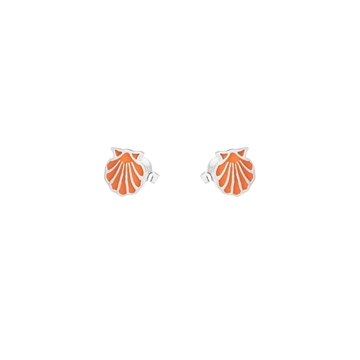 Pendientes Concha Naranja - Imagen 2
