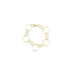 Pulsera 17,5 cm baño oro - Imagen 1