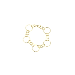Pulsera 18 cm baño oro - Imagen 1
