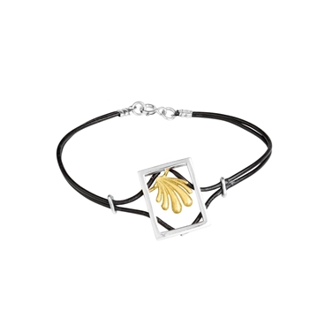 Pulsera Concha Cuadrado Plata - Imagen 1