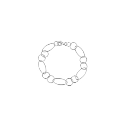 Pulsera Plata 19 cm - Imagen 1